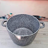 Каструля-казан із гранітним антипригарним покриттям 10.2 л 28 см Edenberg EB-8009 Індукційний казан із кришкою, фото 7