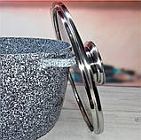 Каструля-казан із гранітним антипригарним покриттям 10.2 л 28 см Edenberg EB-8009 Індукційний казан із кришкою, фото 8