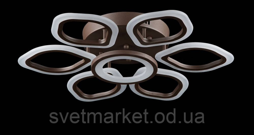 Яскрава стельова LED люстра LK39207/6+1 LED (CF)