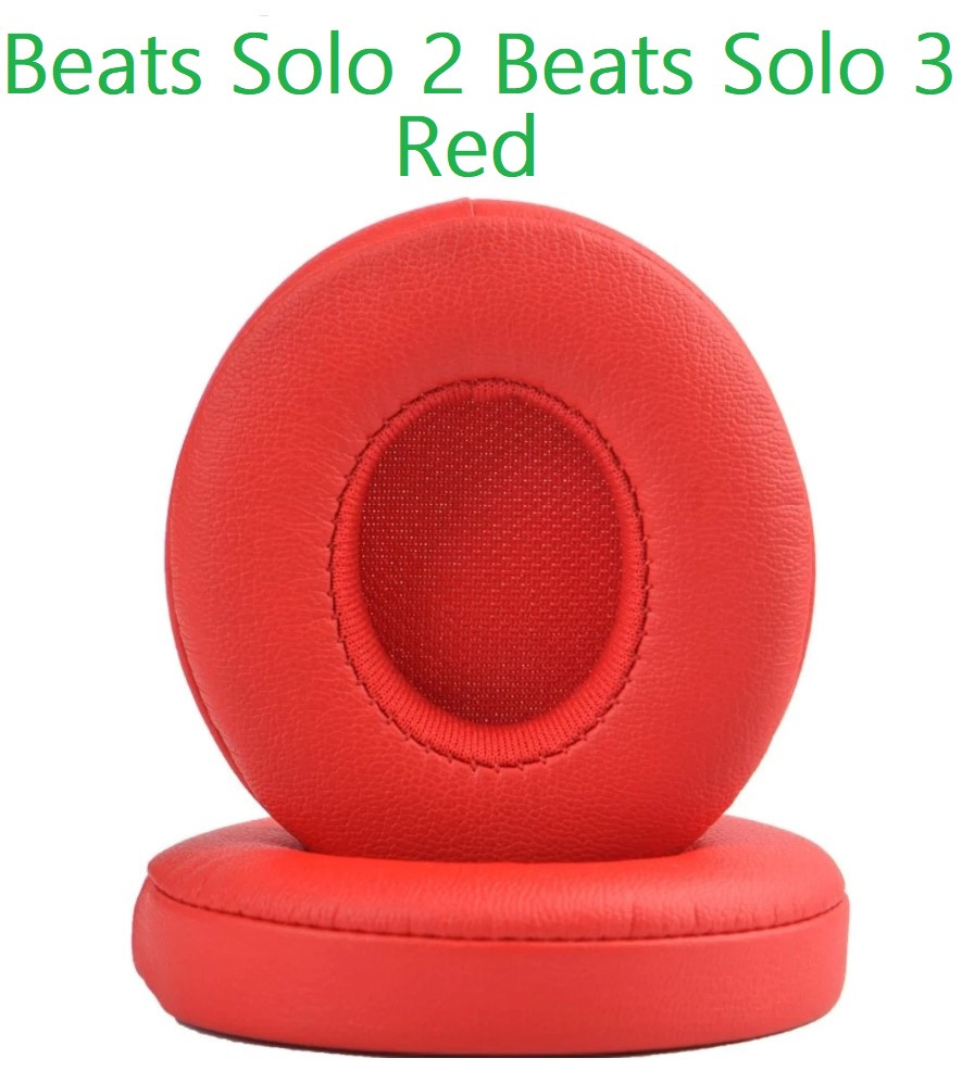Амбушури для навушників Beats by Dr Dre Solo 2.0 On-Ear Beats by Dr Dre Solo 3.0 Wireless Колір Червоний Red, фото 1