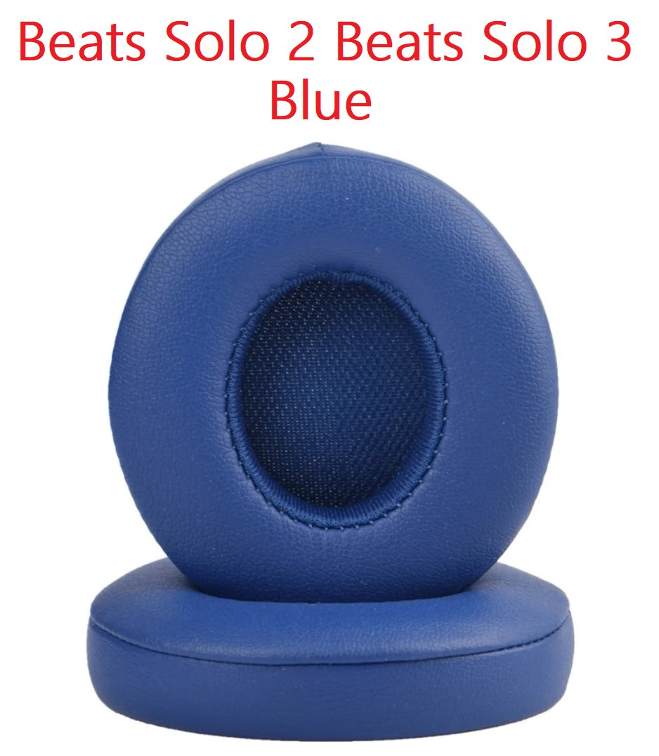 Амбушури для навушників Beats by Dr Dre Solo 2.0 On-Ear Beats by Dr Dre Solo 3.0 Wireless Колір Синій Blue, фото 1