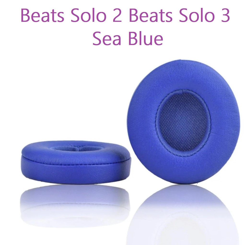 Амбушури для навушників Beats by Dr Dre Solo 2.0 On-Ear Beats by Dr Dre Solo 3.0 Wireless Колір Sea blue, фото 1