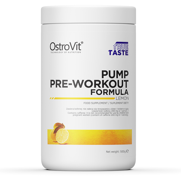 Передтренувальний комплекс Pump Pre-Workout Formula OstroVit 500 г Лимон