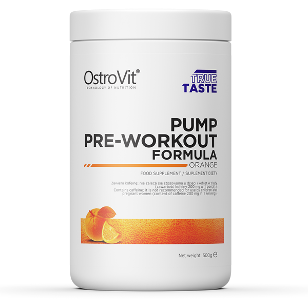 Передтренувальний комплекс Pump Pre-Workout Formula OstroVit 500 г Апельсин