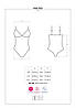 Боді еротичне чорне Obsessive 818-TED-1 Crotchless teddy S/M, фото 3