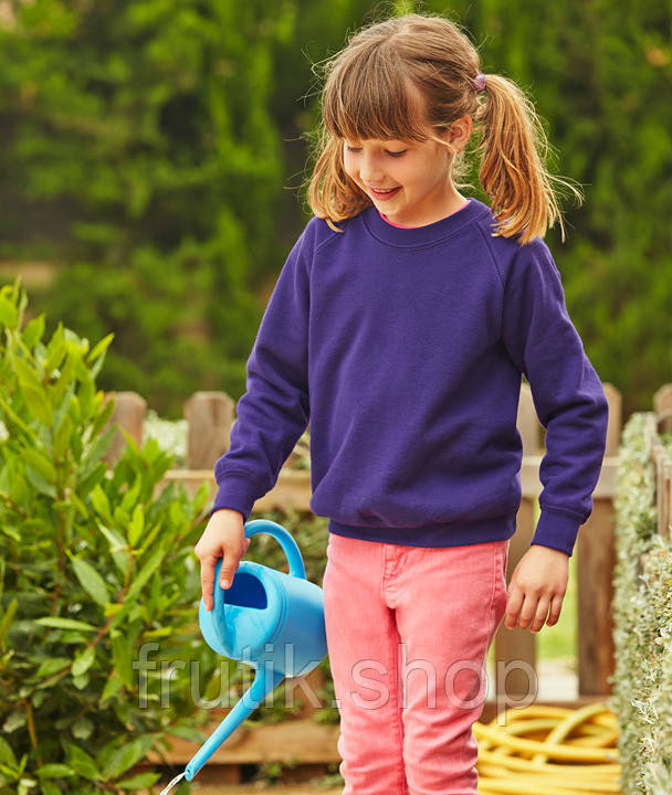 Дитячий Світшот на тонкому флісі Реглан Classic raglan sweat kids унісекс Фіолетовий, 3-4, 3-4