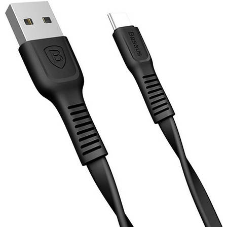 Кабель для зарядки телефона/ смартфона Baseus Tough Series USB - Type-C 2 A 1 м Чорний (CATZY-B01), фото 1