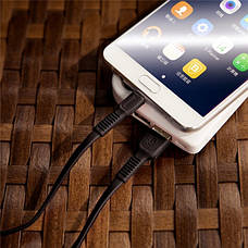 Кабель для зарядки телефона/ смартфона Baseus Tough Series USB - Type-C 2 A 1 м Чорний (CATZY-B01), фото 5