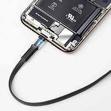 Кабель для зарядки телефона/ смартфона Baseus Tough Series USB - Type-C 2 A 1 м Чорний (CATZY-B01), фото 6