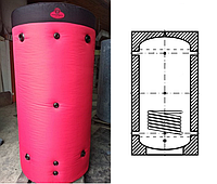 Теплоаккумулятор Garant 800л с нижним теплообменником с утеплением, буферная емкость
