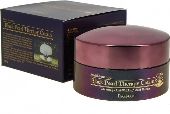 Антивіковий крем-гель із чорними перлами Deoproce Black Pearl Therapy cream 100ml