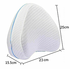 Ортопедична подушка для ніг Leg pillow Ортопедична подушка для ніг анатомічна з ефектом пам'яті BF, фото 3