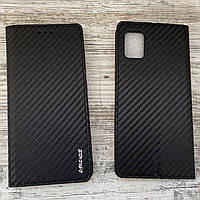 Карбоновий чохол-книжка для Samsung Galaxy A51