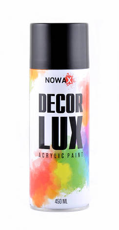 Акрилова спрей фарба темно-синя Nowax Decor Lux (аерозоль 450 мл.) NX48034, фото 2