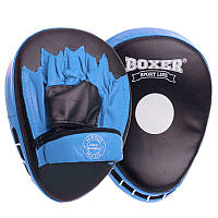 Лапы кожаные изогнутые (2шт) BOXER 23 х 19 х 4 см 2010-01, Синий: Gsport