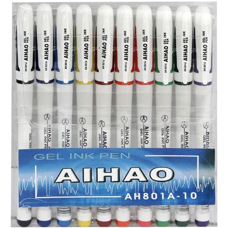 Набір гелевих ручок Aihao 801, 10 кв.