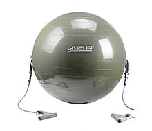 Фітбол з еспандером LiveUp GYM BALL WITH EXPANDER