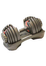 Гантель з регульованим вагою LiveUp ADJUSTABLE DUMBBELL 4,5-41 кг (LS2315-41)