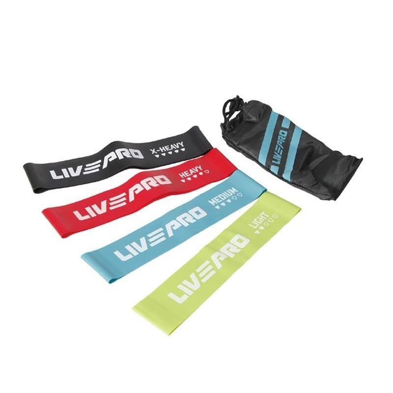 Набір фітнес гумок 4шт LivePro RESISTANCE LOOPS BANDS, фото 1