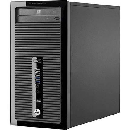 Системний блок HP ProDesk 400 G1-Mini-Tower-Intel Core-i3-4130-3,40GHz-4Gb-DDR3-HDD-500Gb-DVD-R-(B)- Б/В, фото 2