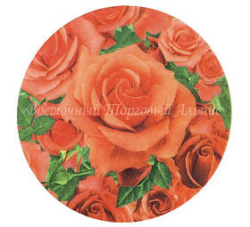 Вафельні картинки — Квіти та люблю — 18,7 см