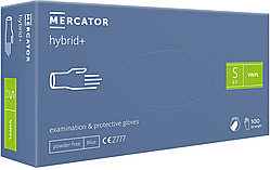 MERCATOR hybrid+ вінилово-нітрилові медичні неопудрені гладкі рукавички