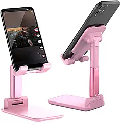 Складна підставка держатель для телефона, планшета Mobile Holder Pink