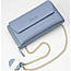 Жіночий гаманець Wallerry 5509 (Колір-блакитний) / Місткий жіночий клатч, фото 6