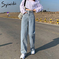 Джинси жіночі кльош Syiwidii з високою талією, розмір S - XL