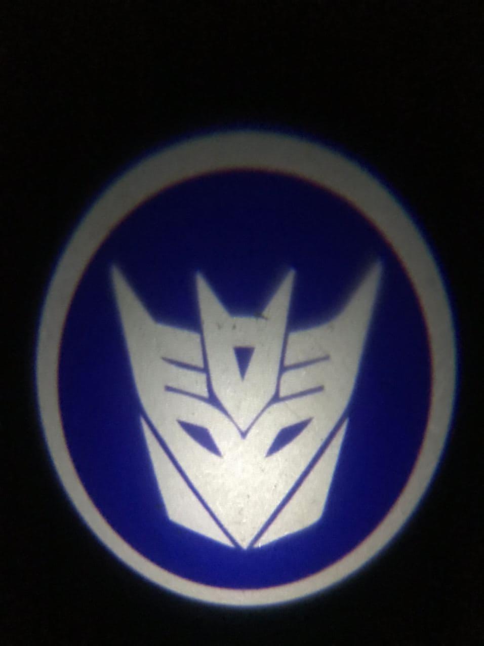 Підсвічування дверей авто з логотипом TRANSFORMER blue (універсальна - врізна) G4 5вт LED LOGO, фото 1