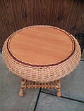 Стіл журнальний круглий "Гриб з плитою", фото 4