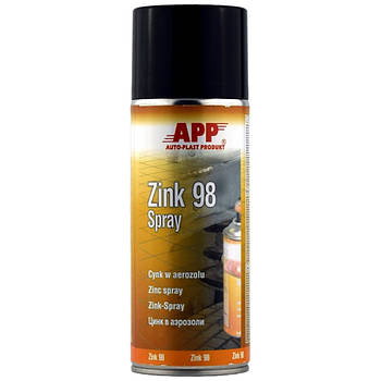 Цинк APP Zink 98 в аерозолі 400 мл темно-сірий