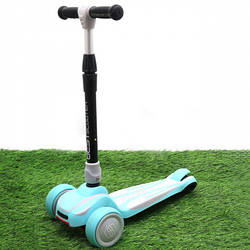 Триколісний самокат дитячий Best Scooter Світяться колеса (S-1702)