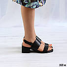 Чорні шкіряні босоніжки на підборах  36 та 38  р-ри, фото 7