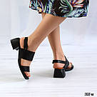 Чорні шкіряні босоніжки на підборах  36 та 38  р-ри, фото 8