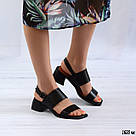 Чорні шкіряні босоніжки на підборах  36 та 38  р-ри, фото 9