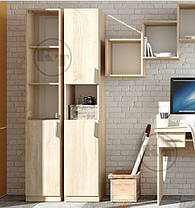 Книжкова шафа КШ-9 1950х350х366мм Компаніт, фото 3