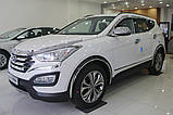 Хром накладки на дзеркала Hyundai Santa Fe 2015-2018 (Autoclover C474), фото 7