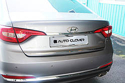 Хром накладка на кришку багажника Huyndai Sonata LF 2014-2016 (Autoclover C765)