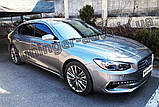 Дефлектори вікон з хром смугою, вітровики Hyundai Grandeur 2016-2020 (Autoclover/Корея/D942), фото 5