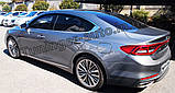 Дефлектори вікон з хром смугою, вітровики Hyundai Grandeur 2016-2020 (Autoclover/Корея/D942), фото 7