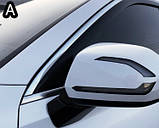 Дефлектори вікон з хром смугою, вітровики Hyundai Palisade 2020- (Autoclover/Корея/6шт./C981), фото 3