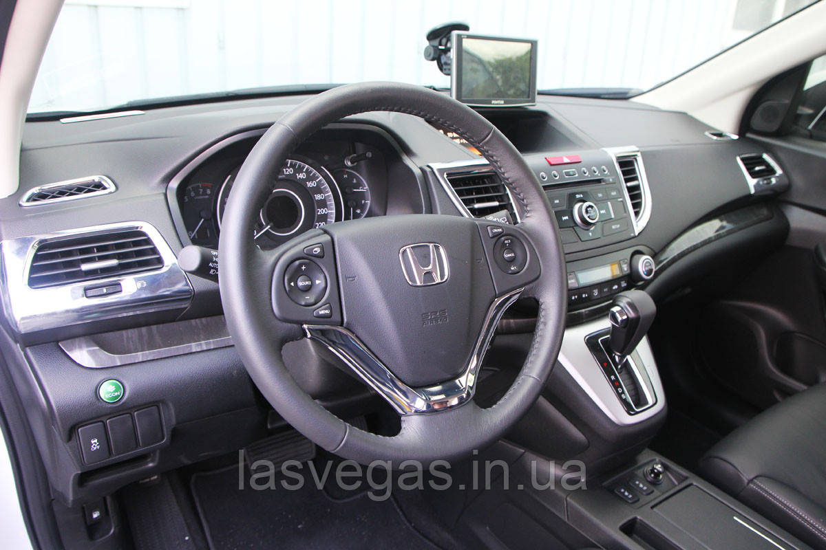 Хром накладки на панель Honda CR-V 2012-2016 (Autoclover/Корея/С388) - фото 3 - id-p1416122889