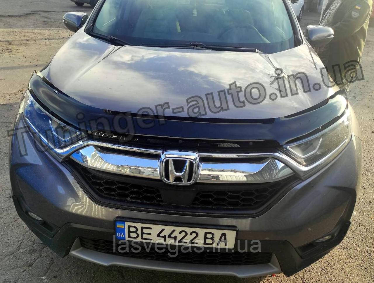 Дефлектор капота, мухобойка Honda CR-V 2017- (HIC)