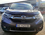 Дефлектор капота, мухобойка Honda CR-V 2017- (HIC), фото 4