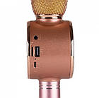 Дитячий мікрофон з функцією караоке USB, microSD, AUX, Bluetooth Wster WS-669 Рожевий | Бездротової мікрофон, фото 3