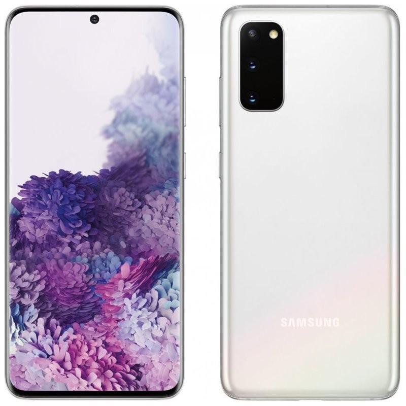 Смартфон Samsung Galaxy S20 5G SM-G981U 128gb 1sim White, 12+12+64/10Мп, 6.2", Snapdragon 865, 4000mAh, 3 міс