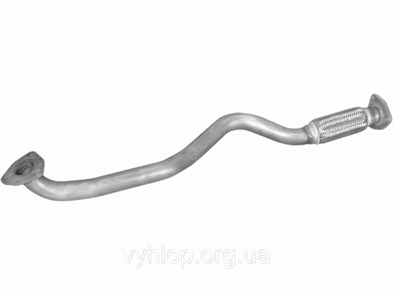 Приймальна труба Лянча Лібра (Lancia Lybra) 1.9 JTD 99-01 (32.160) Polmostrow алюминизированная