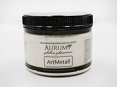 Фарба металік "Срібло" ArtMetall Aurum 400 г (18 кольорів) Декоративно-художня фарба з перламутром