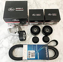 Ремінь генератора, ролик, натягувач Mitsubishi Lancer X (Міцубісі Лансер 10) 1.8 2.0